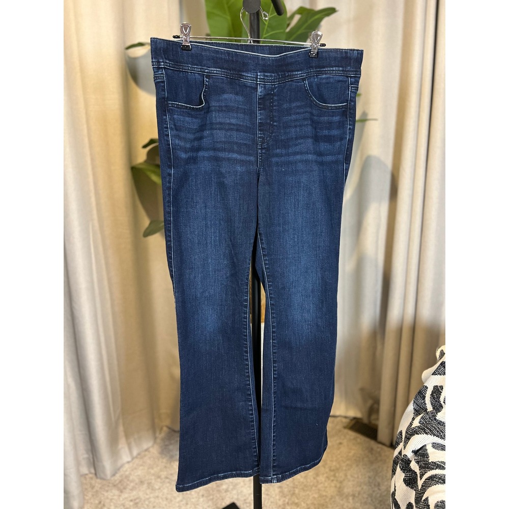 Torrid Lean Jean Slim Boot Super Soft Dark Wash Pull On Jeans 1S Plus Size